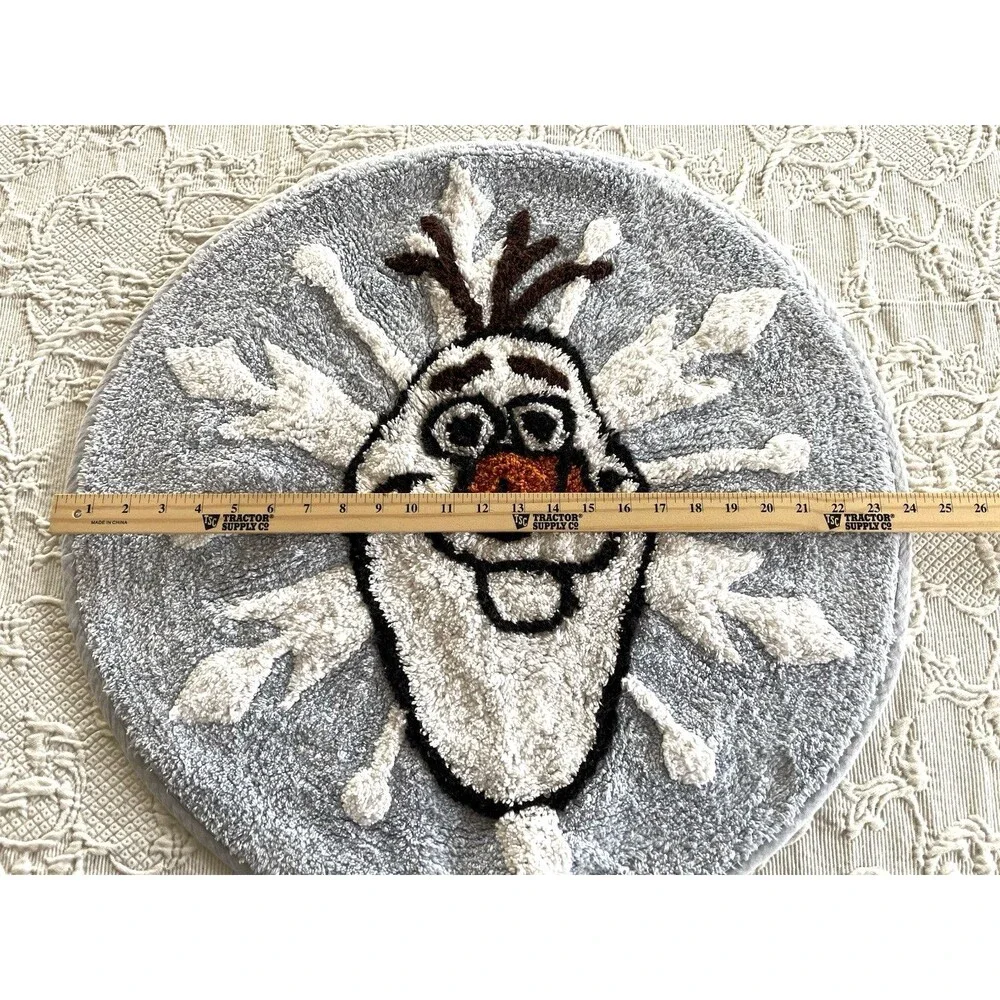 Disney Frozen OLAF Round Throw Rug by Jumping Beans 24 inch 100% Cotton